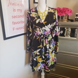 Yumi Kim Silk floral dress Anthropologie